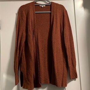 Madewell rust cardigan